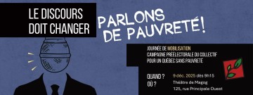Le discours doit changer  parlons de pauvret!