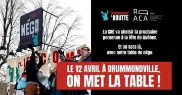 Le 12 avril, on met la table!