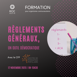 Rglements gnraux - un outil dmocratique