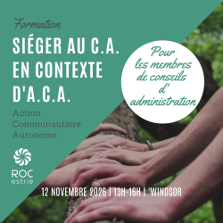 Siéger au CA en contexte d'ACA