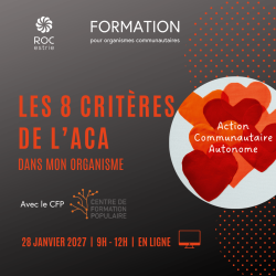 Les 8 critères de l'ACA dans mon organisme