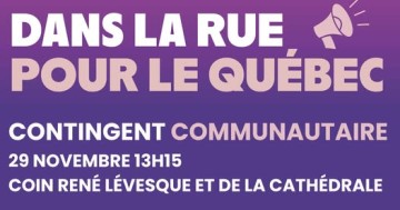 Contingent communautaire  Grande manifestation  Montral