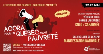 Agora pour un Qu�bec sans pauvret�