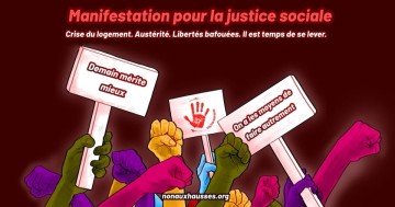 Manifestation unitaire pour la fin de travaux parlementaires