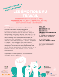 Atelier confrence changes sur les motions au travail