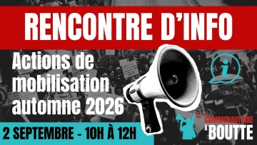 Rencontre d'info - Communautaire � boutte!