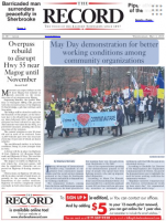 Premire page du journal The Record (2 mai)