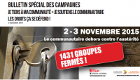 Bulletin de campagne nationale 05/11/2015