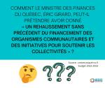Vers un démantèlement du PSOC : Budget 2022 - Retour en 5 diapos