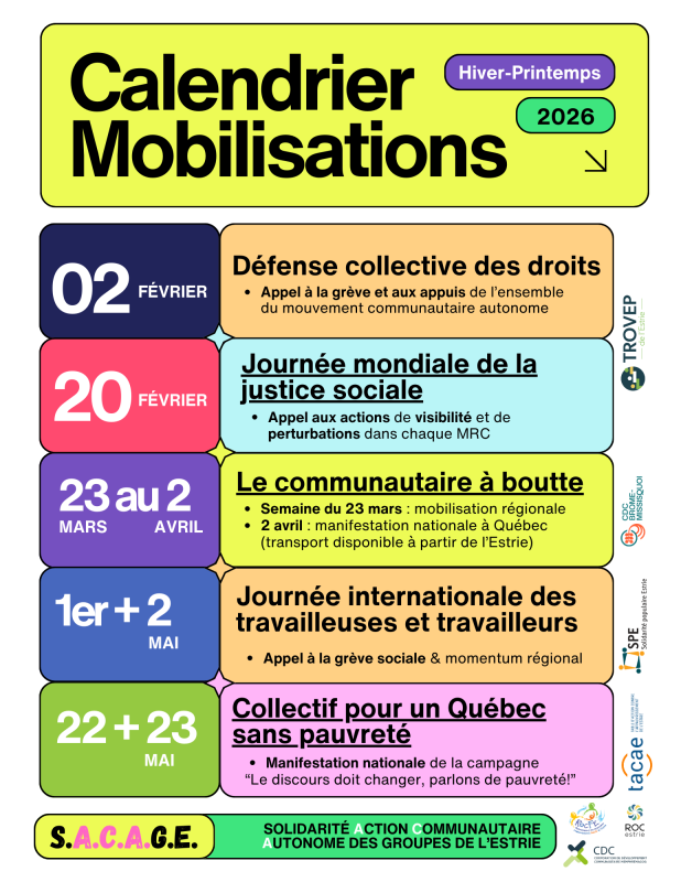 Prochaines mobilisations � venir :