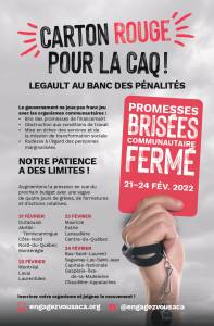 21-24 février - Vague massive d'actions, de fermetures et de grèves rotatives