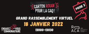 18 janvier: Rassemblement national virtuel pour lancer la mobilisation de février 18 janvier: Rassemblement national virtuel pour lancer la mobilisation de février