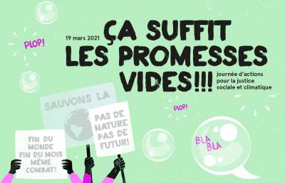 Appel à l'action 19 mars 2021 Appel à l'action 19 mars 2021