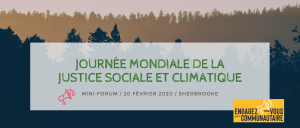 Mini forum estrien: justice sociale et climatique Mini forum estrien: justice sociale et climatique