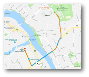 Trajet de la marche