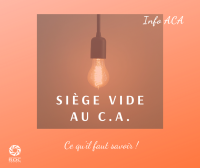 Info-ACA : siège vide au CA?!