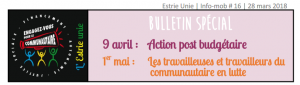 Info-MOB Estrie unie du 28/03/2018