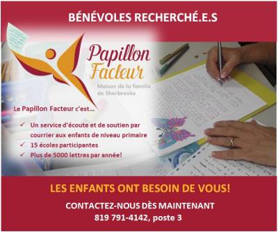 B�n�voles pour le Papillon Facteur