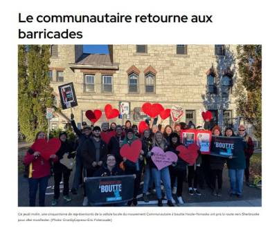 📰 Journal Granby Express - Le communautaire retourne aux barricades