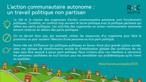 L'action communautaire autonome : un travail politique non partisan
