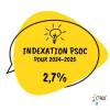 Indexation PSOC 2024-25 : 2.7%